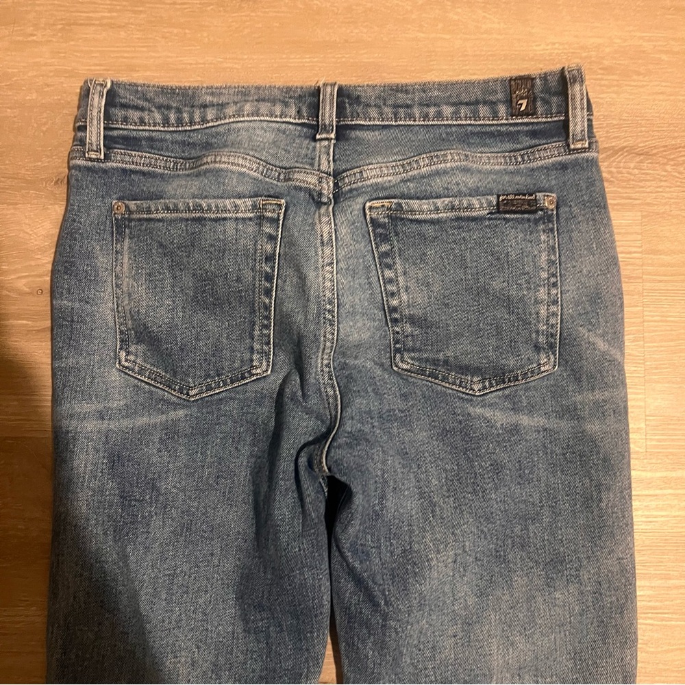 7 For All Mankind Blue Classic Denim Jeans - Picture 5 of 6